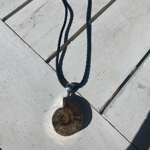 Sterling Silver Bound Shell Pendant
